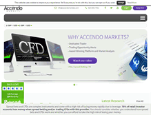 Tablet Screenshot of accendomarkets.com
